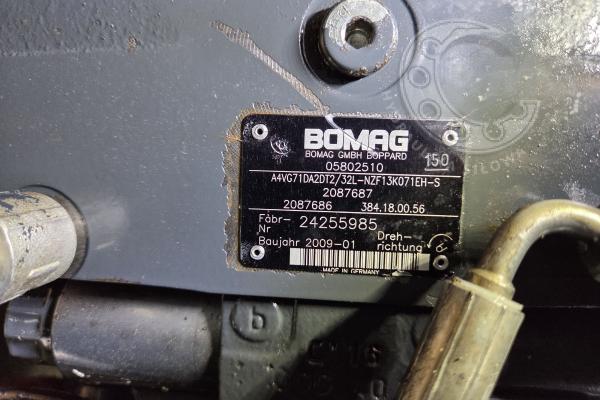 Kompaktor Bomag BC 572 RB - tandem pomp jazdy - A4VG71DA2/32+A4VG71DG/32-K + pompa zębata
