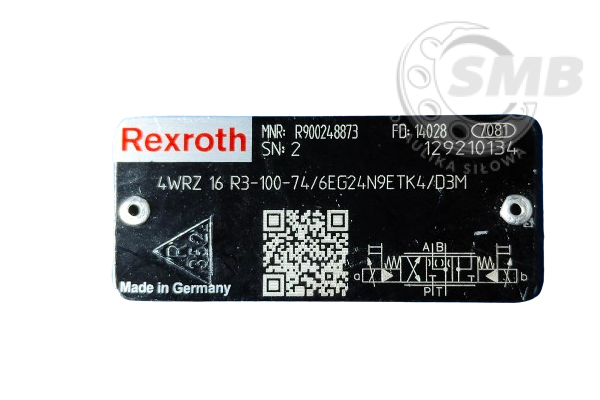 ZAWÓR PROPORCJONALNY KIERUNKOWY 4WRZ16R3-100-7X/6EG24N9ETK4/D3M