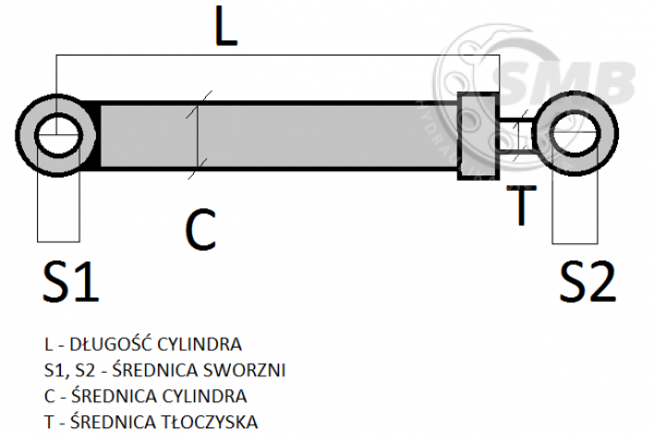 Siłownik podnoszenia ładowarka Liebherr 566/564 100/100/1120/180/85